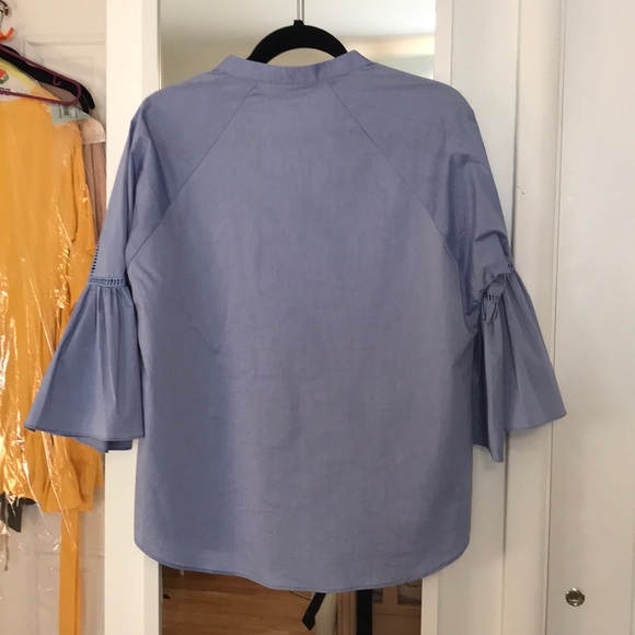 Blue Blouse with Bell Sleeves - Picture 2 of 5